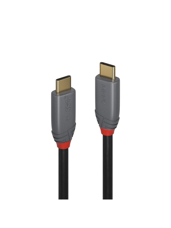 Cablu Lindy USB C-USB C Anthra 2m negru