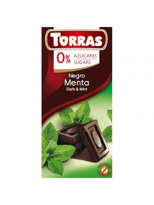 CIOCOLATA NEAGRA CU MENTA 75GR