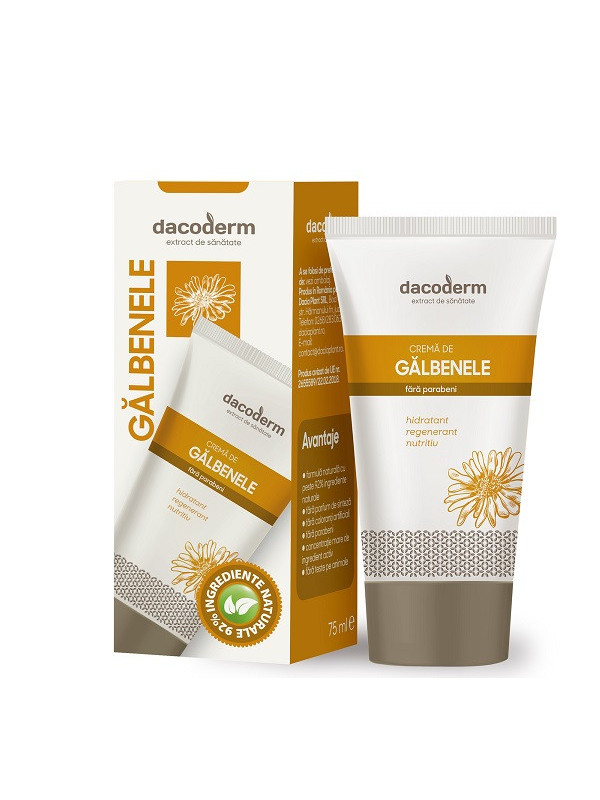 Crema de galbenele "dacoderm" 75ml dacia plant