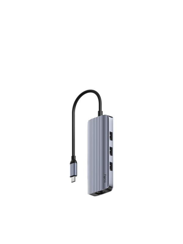 CUDY 6-IN-1 USB-C Hub GbE& 4K @60Hz HDMI