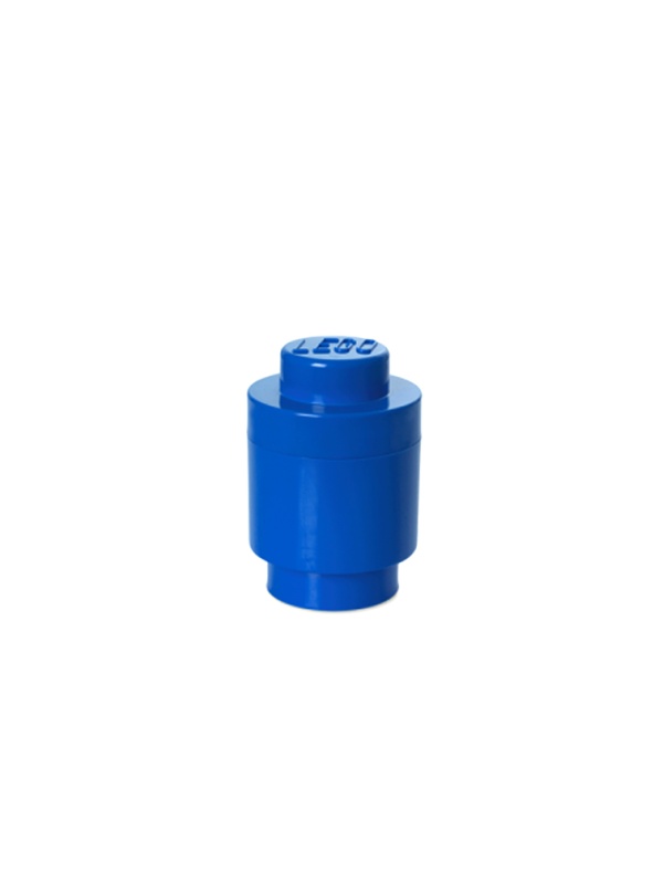 Cutie depozitare rotunda LEGO 1 albastru inchis