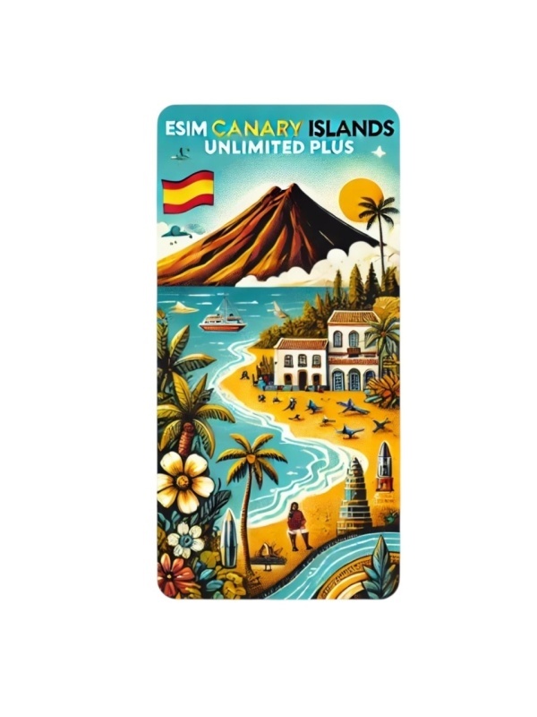 eSIM Canary Islands, Unlimited Plus, 30 Days