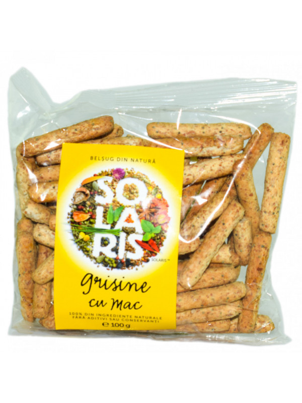 Grisine faina integrala si mac 100gr solaris