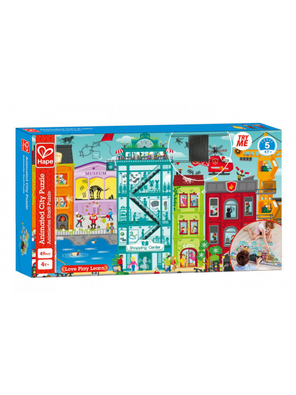 Hape puzzle orasul animat