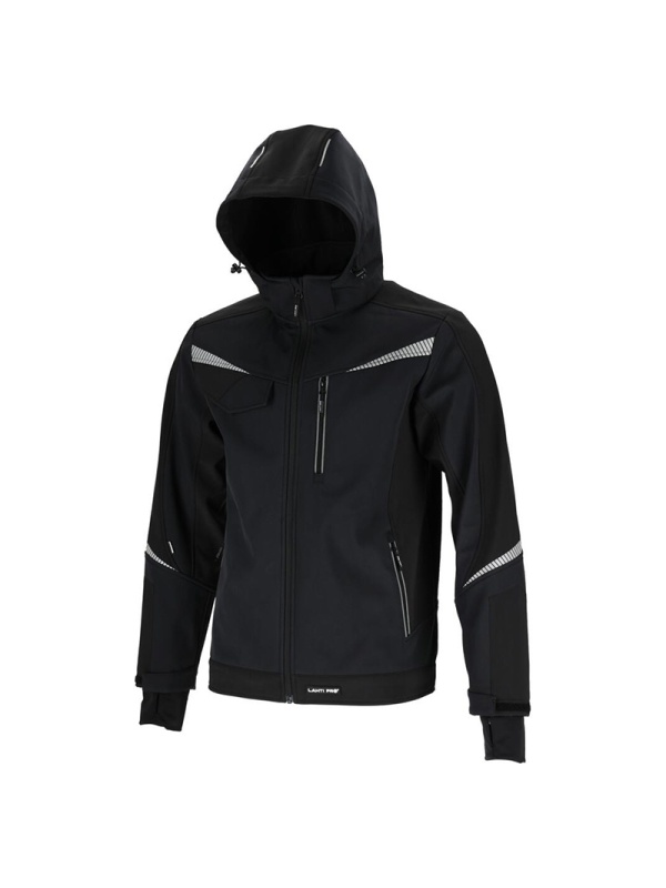 JACHETA ELASTICA CU GLUGA / NEGRU - M