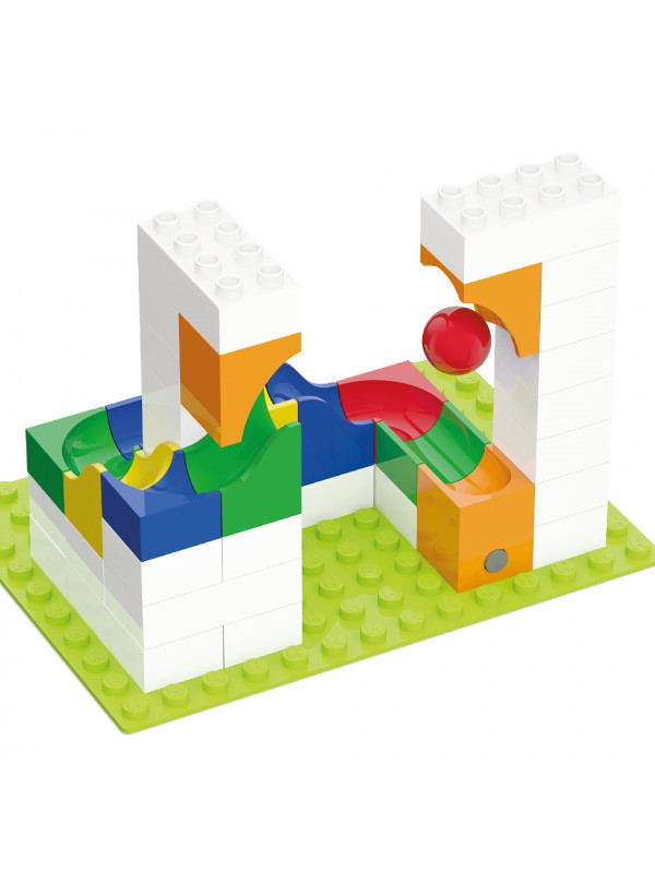 Jucarie copii Marble Run Hubelino - extensie pentru catapultare (41 piese)