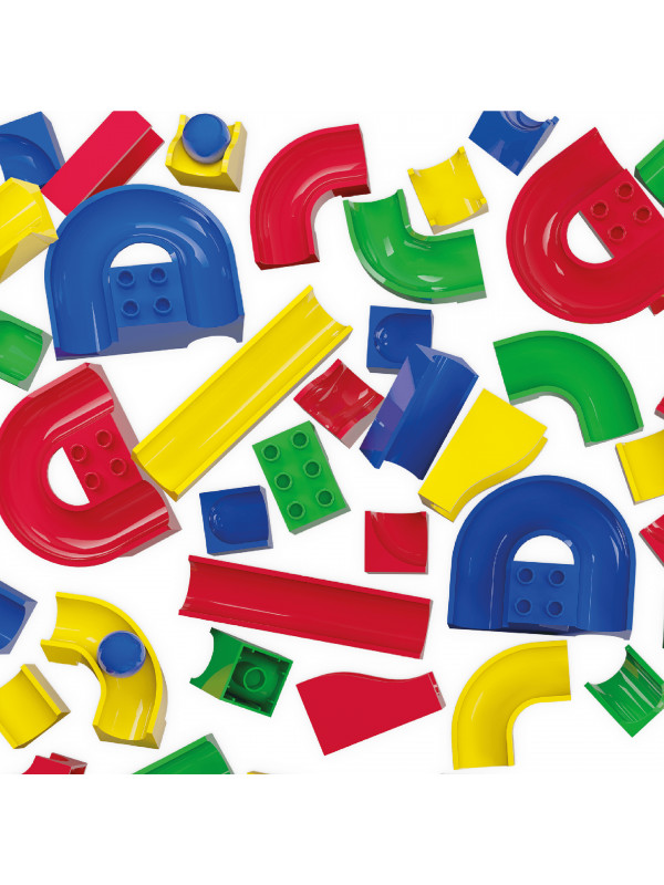 Jucarie copii Marble Run Hubelino - tobogane (128 piese)