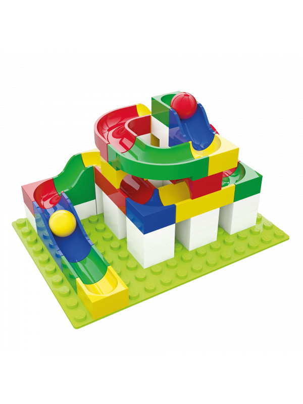 Jucarie de construit pentru copii Marble Run Hubelino (45 piese)