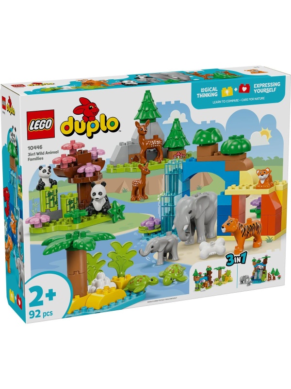 LEGO DUPLO FAMILII DE ANIMALE SALBATICE 3 ÎN 1 10446