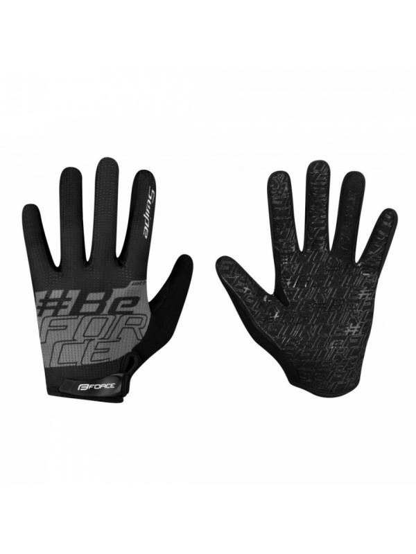 Manusi Force MTB SWIPE , negru/gri L