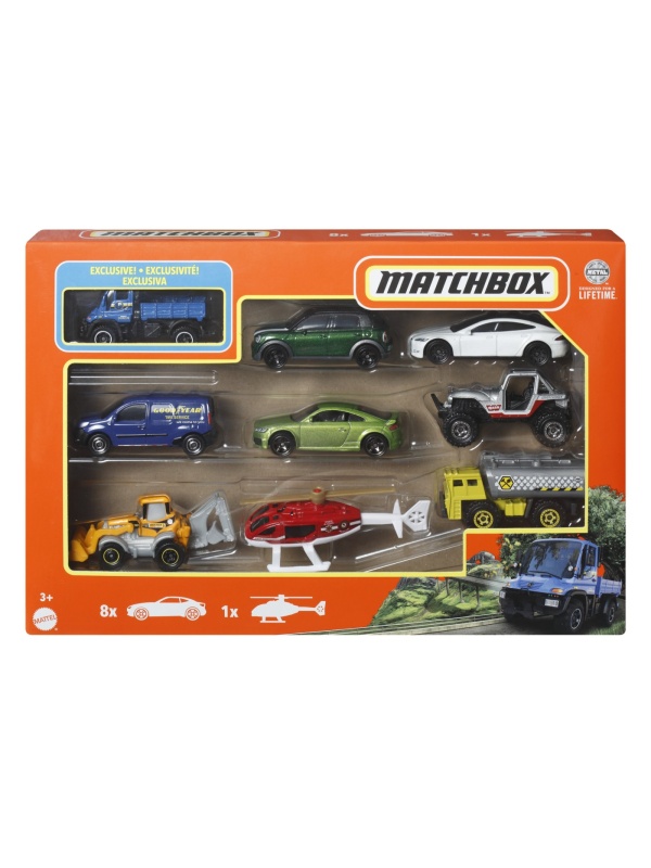 MATCHBOX SET 9 MASINUTE MERCEDES BENZ UNIMOG U300