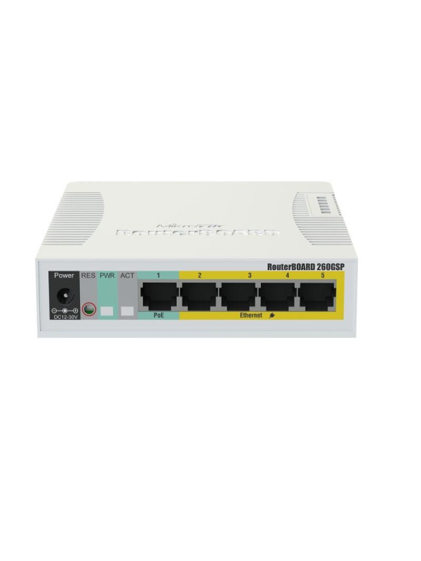 MC SOHO SWITCH ROUTERBOARD 5XGE, 1XSFP