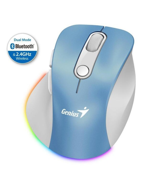 Mouse Genius Ergo 9000S 2400 DPI, albast