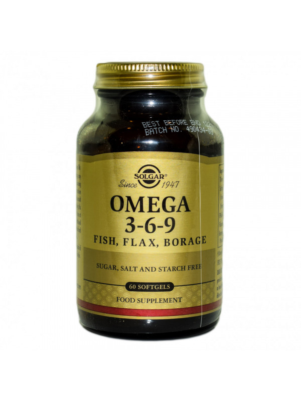 OMEGA 3-6-9 softgels 60cps SOLGAR