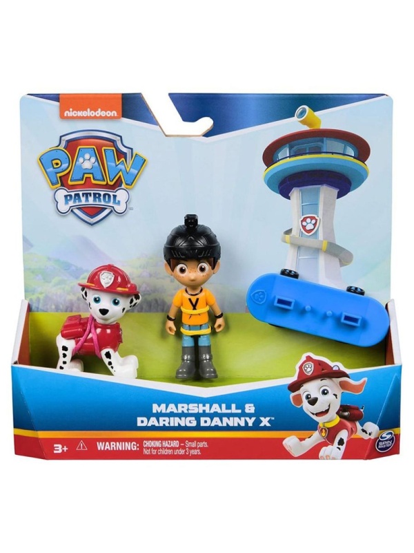 PATRULA CATELUSILOR SET FIGURINE EROI DE SALVARE MARSHALL SI DARING DANNY X