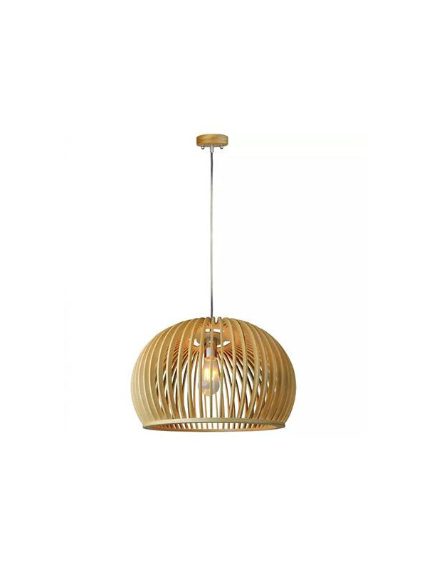 Pendul tavan din lemn e27 max 60w d45 x 28cm