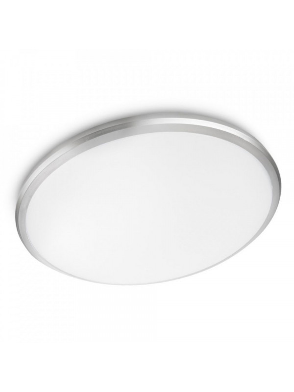 Plafoniera LED integrat Philips Twirly, 1x17W, 1700 lm, lumina calda, Gri