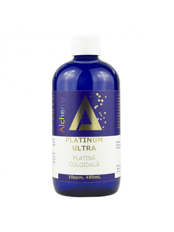 PLATINA COLOIDALA PLATINUM ULTRA 10PPM "ALCHEMY" 480ml AGHORAS