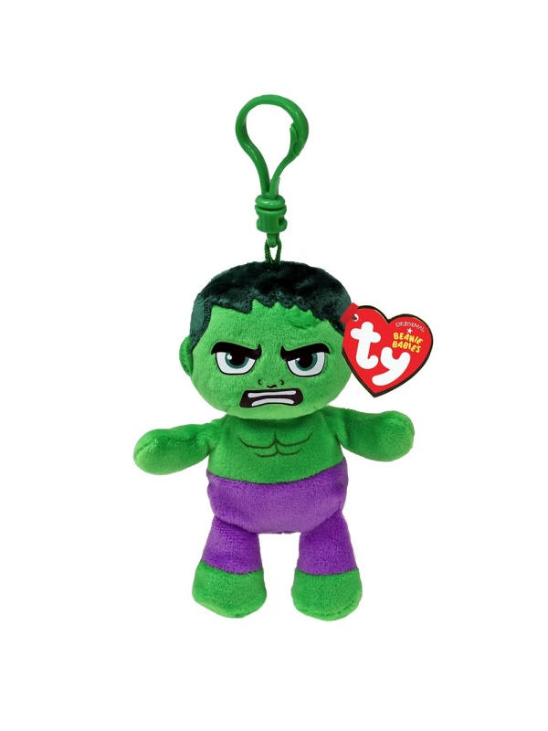 PLUS BRELOC TY 8.5CM BEANIE BABIES MARVEL HULK