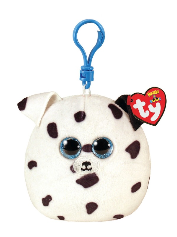 PLUS BRELOC TY 8.5CM SQUISHY BEANIES FETCH CATEL DALMATIAN