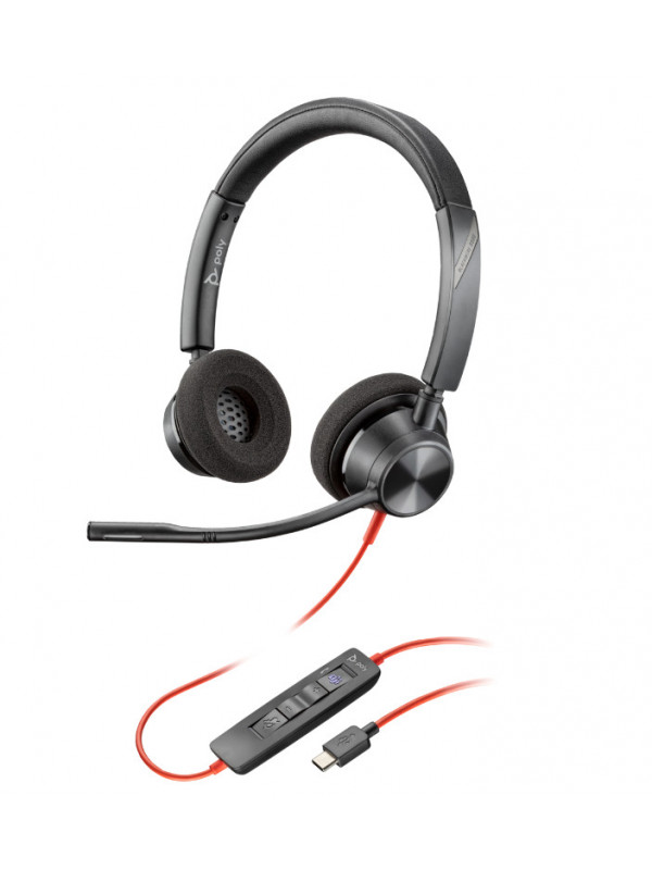 Poly BW 3220 Stereo USB-C HS +USB-C/A