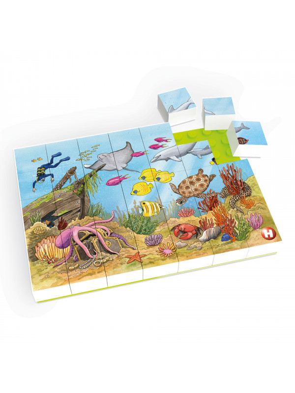 Puzzle Lumea subacvatica Hubelino (35 piese)