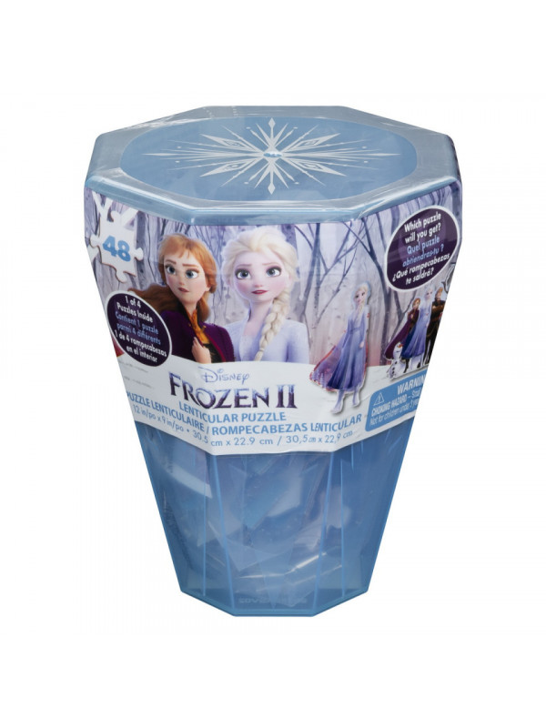 Puzzle surpriza frozen2 cu 48 piese in cutie diamant