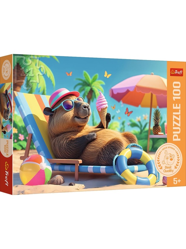 PUZZLE TREFL 100 RELAXARE IN STIL CAPIBARA