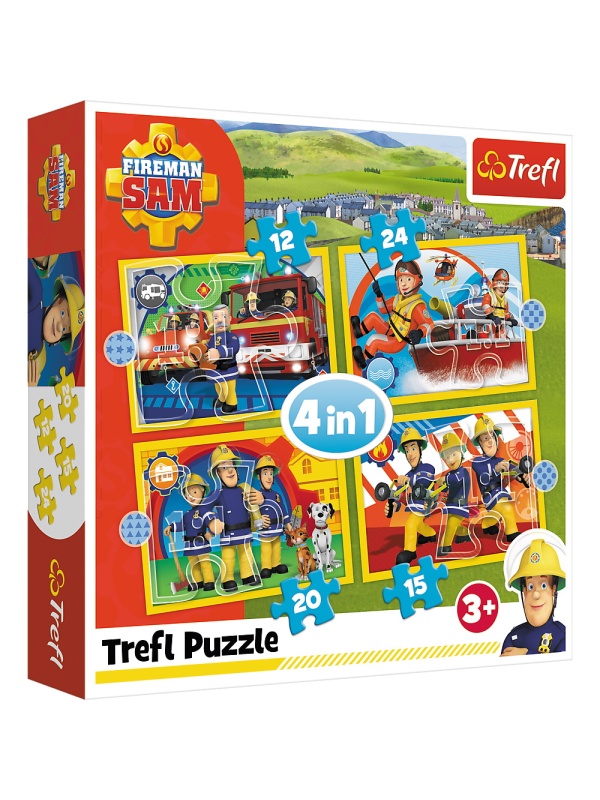 PUZZLE TREFL 4IN1 AJUTOARELE POMPIERULUI SAM