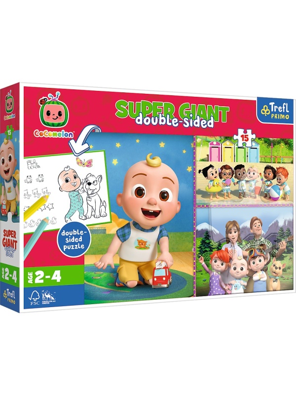 PUZZLE TREFL PRIMO SUPER GIANT 15 COCOMELON