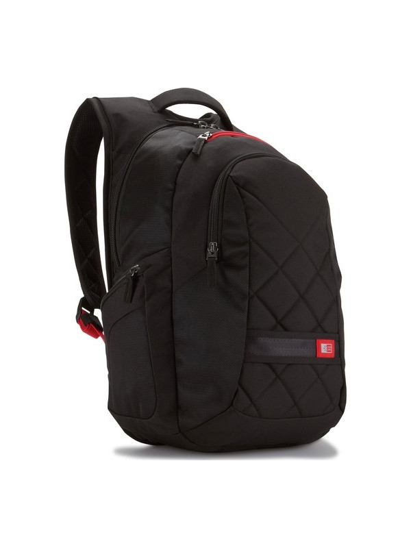 RUCSAC CASE LOGIC, pt. notebook de max. 16 inch, 1 compartiment, buzunar frontal x 2 | buzunar lateral x 2, waterproof, poliester, negru, "DLBP-116 BLACK"