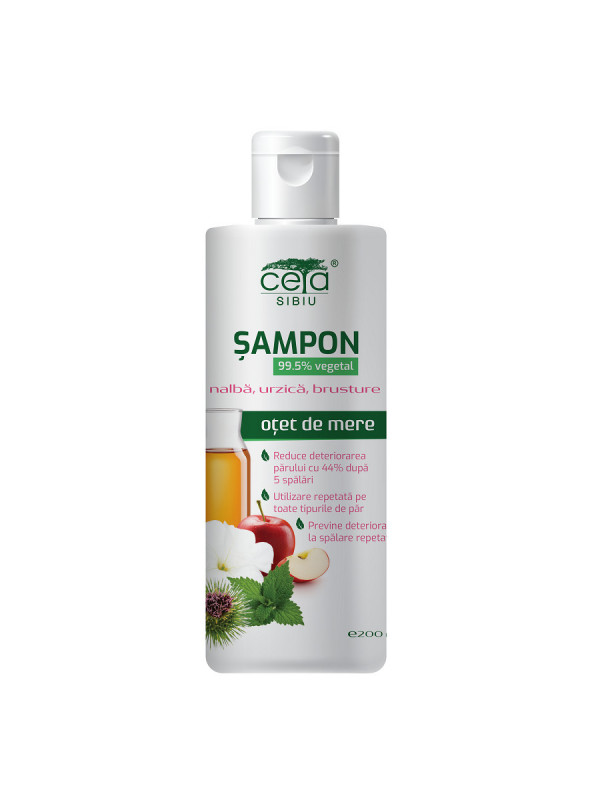 SAMPON 99.5% VEGETAL (nalba,urzica,brusture si otet de mere) 200ml CETA