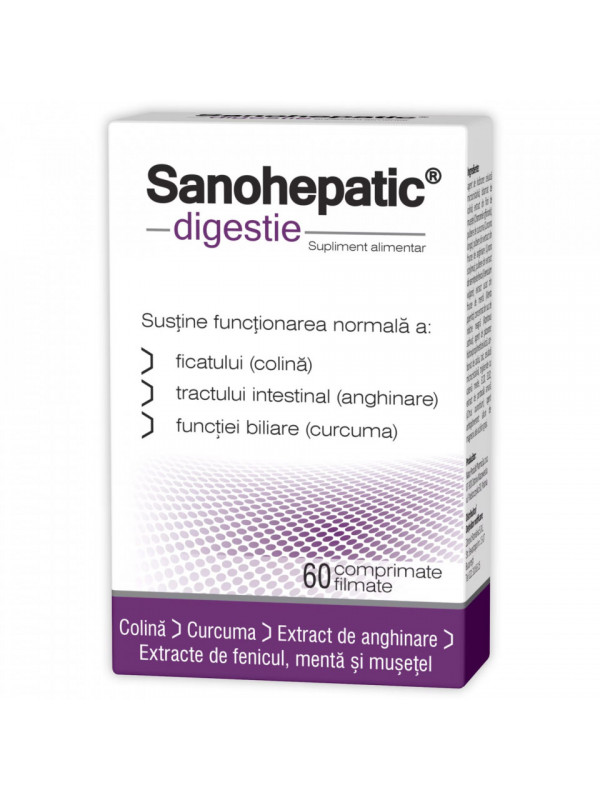 SANOHEPATIC DIGESTIE 60CPR FILMATE