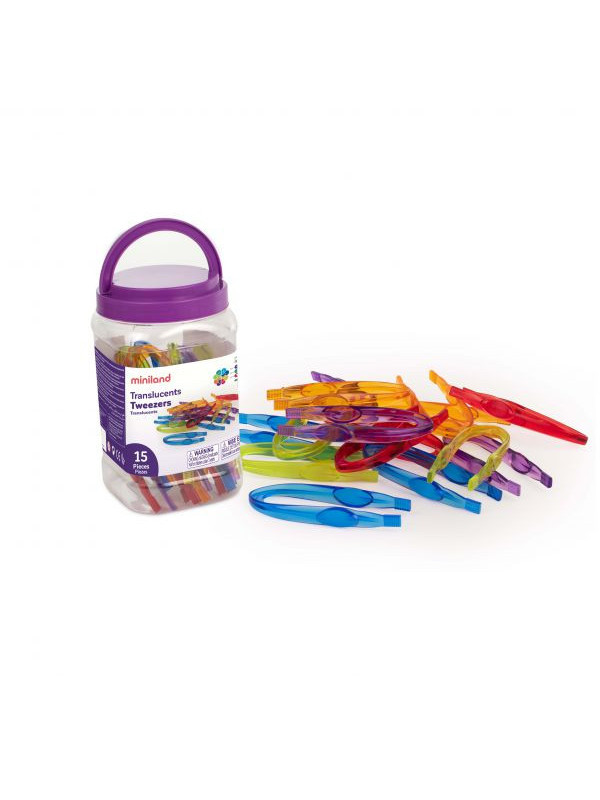 Set 15 pensete translucide pentru dezvoltarea motricitatii