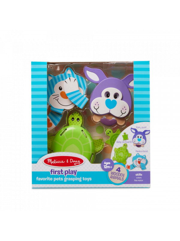 Set 3 jucarii pentru motricitate Animale de companie - Melissa & Doug