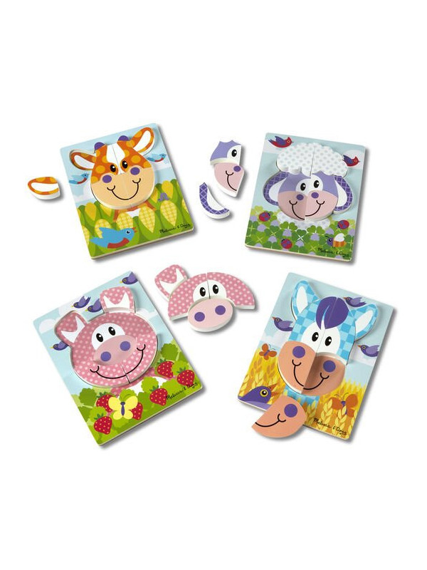 Set 4 puzzle Animale domestice - Melissa & Doug