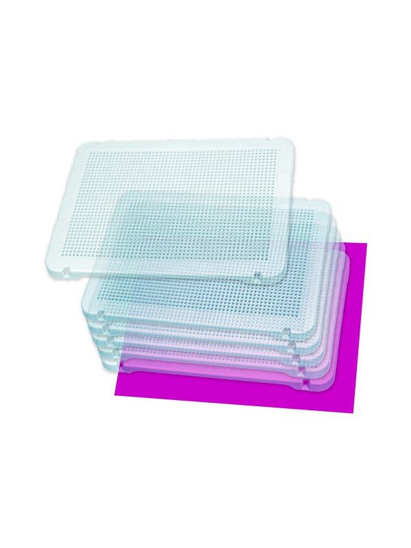 Set 6 tablite transparente pentru mozaic
