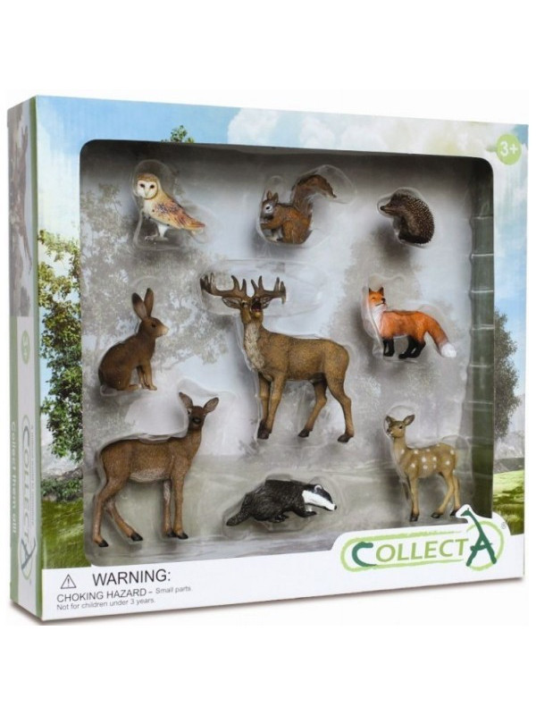 Set 9 figurine animale de padure Collecta