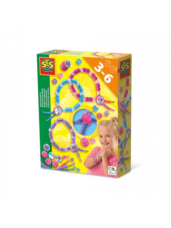 Set creativ - Creez bratari cu diferite forme de margele