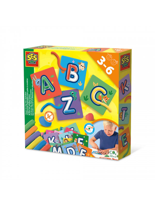 Set creativ - Invat literele, modeland plastilina