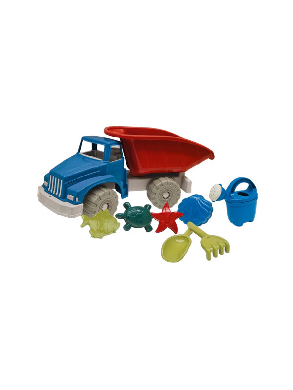 Set jucarii apa si nisip cu basculanta, stropitoare, forme si unelte Recycled