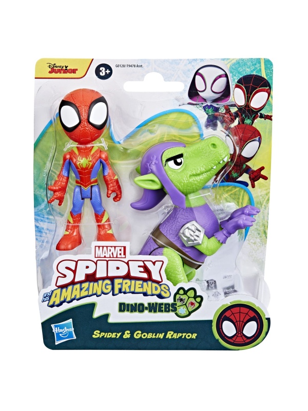 SPIDEY SI PRIETENII MARVEL DINO WEBS SPIDEY SI GOBLIN RAPTOR