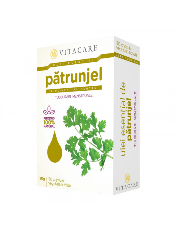 Ulei Esențial de Pătrunjel - Supliment Alimentar Natural pentru Echilibrarea Ciclului Menstrual și Menopauză