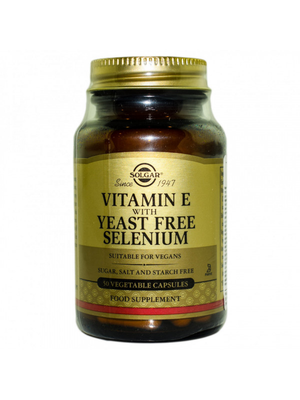 VITAMIN E + SELENIUM veg.caps 50cps SOLGAR