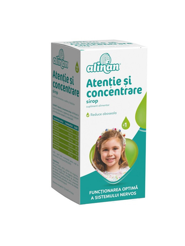 Alinan atentie&concentrare sirop 150ml