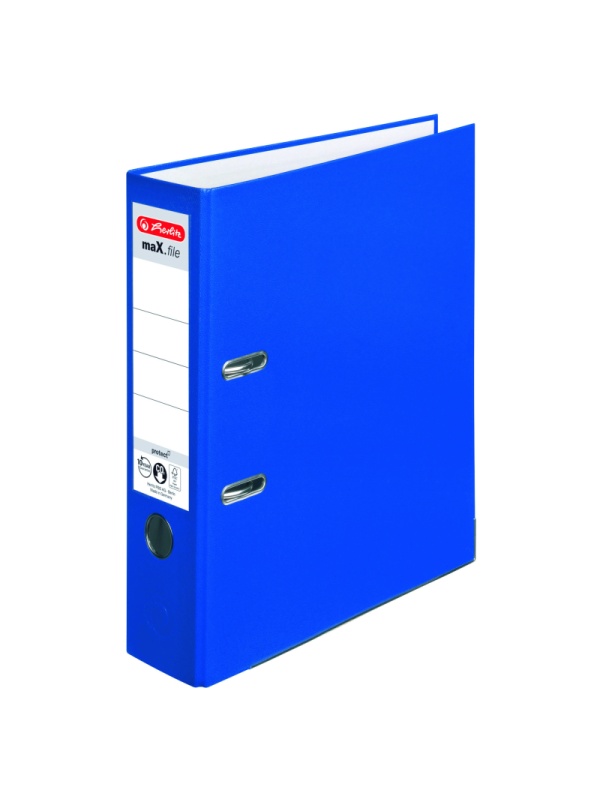BIBLIORAFT A4 8CM PP ALBASTRU HERLITZ