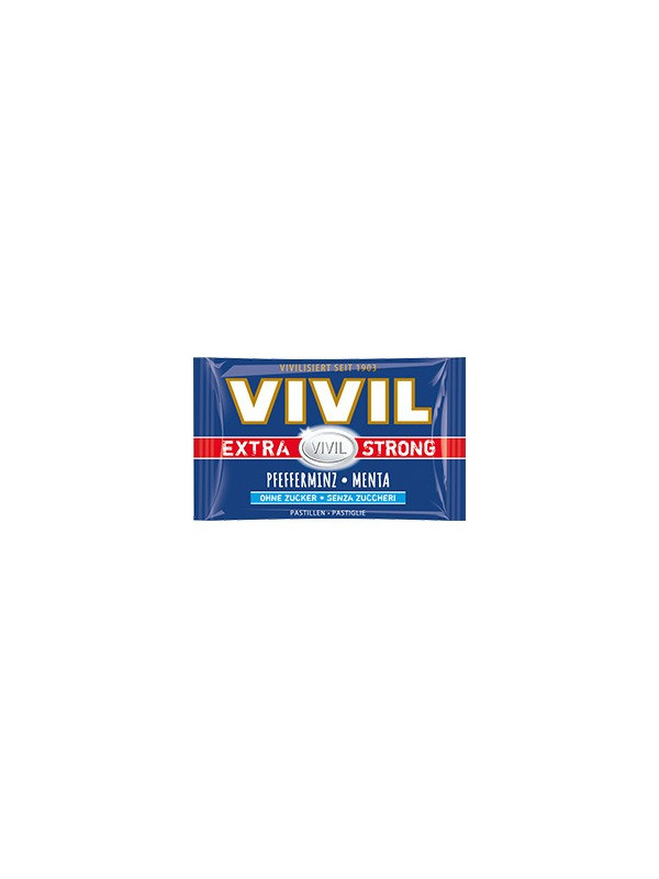 Bomboane Vivil Extra Strong Menta Naturala fara zahar 25g