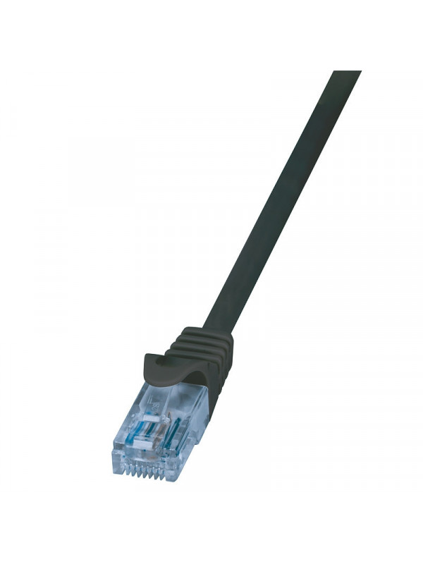 Cablu de retea , LogiLink , Home U/UTP EconLine Cat.6A 10GE , 3m , negru