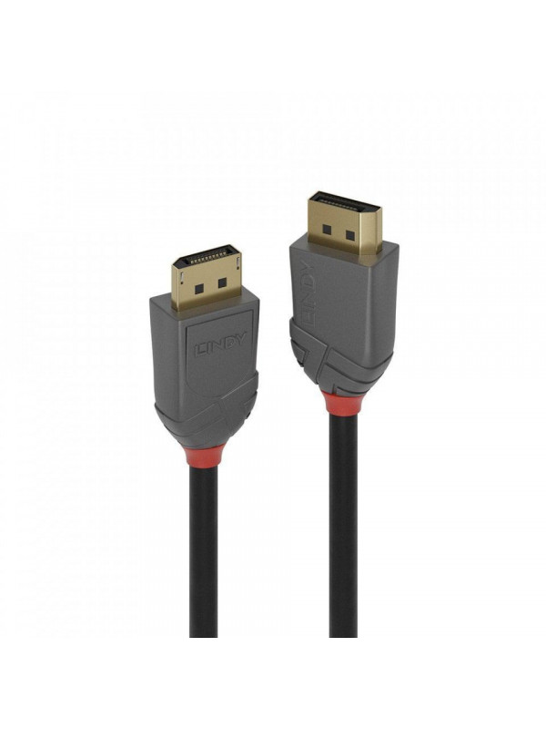 Cablu Lindy 1m DisplayPort 1.4, Anthra