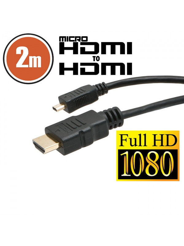 Cablu micro HDMI • 2 mcu conectoare placate cu aur